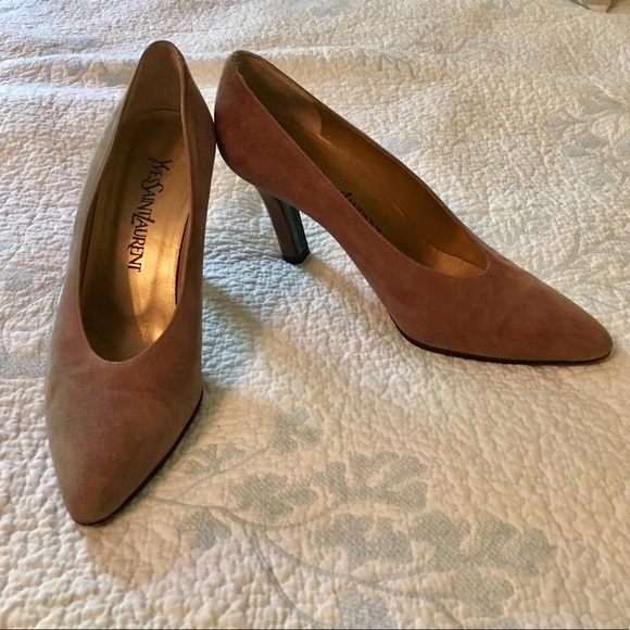 Yves Saint Laurent Shoes - Classic YSL Suede Heels Sz 7